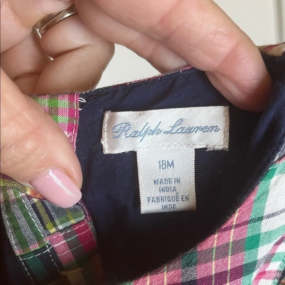 Ralph Lauren Multicolor Plaid Kids Casual Dress size 18 months